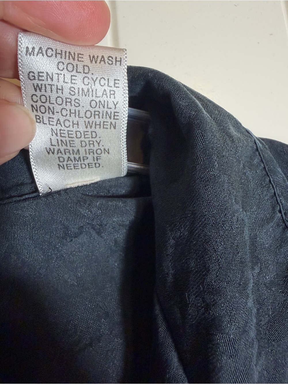 Judith Hart 100% Silk Women’s Button-Front Pajama Top - Black Size Large - Picture 5 of 8